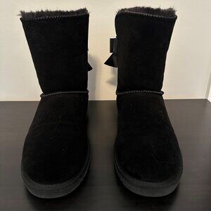 DREAM PAIRS Women's Winter FuzzyChic Snow Boots w/Bows